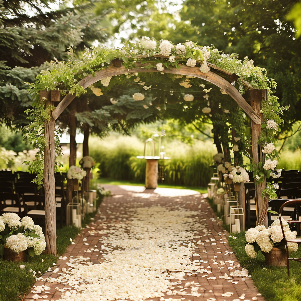 アウトドアウェディング　屋内